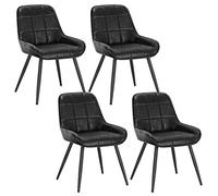 WOLTU Set di 4 Sedie da Pranzo, Sedie Ergonomiche, Poltroncine Imbottite