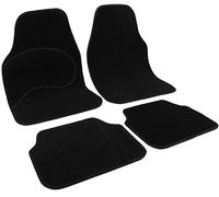 WOLTU Tappetini Universali per Auto Set Completo di Tappeto in Moquette Antiscivolo Cucitura Nero