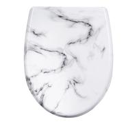 WOLTU Tavoletta WC Ammortizzata, Copriwater Ovale, Asse WC con Cerniere Regolabili con Paracolpi, in Duroplast