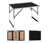WOLTU Tavolo da Campeggio Picnic Giardino Pieghevole Portatile Altezza Regolabil