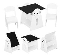 WOLTU Tavolo per bambini con 2 sedie Tavolo da pittura Set di sedie Set di posti a sedere per interni per bambini Spazio di archiviazione per tavolo da studio per bambini