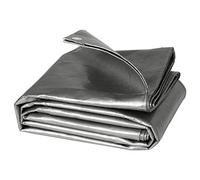 WOLTU Telone Idrorepellente Rinforzato con Occhielli 3x6m Grigio | 180g/m²; PE; con occhielli; rinforzato; multiuso; per barche/legno/piscina/auto