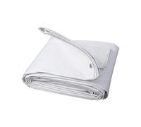 WOLTU Telone Occhiellato Idrorepellente, Telo di Copertura con Occhielli, Protezione Anti UV e Antipioggia in PE per Barca, Auto, Piscina, Bianco, 280 g/m², 2x3m