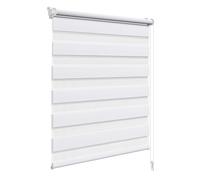 WOLTU Tenda a Rullo Giorno e Notte Senza Foratura 100x130 cm, Bianco