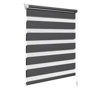 WOLTU Tenda a Rullo Giorno e Notte Senza Foratura 75x150 cm, Antracite | Doppio Strato, Traslucida e Oscurante, con Fissaggio a Morsetto, per Interni Finestre e Porte, Larghezza Tessuto 72 cm