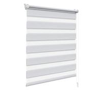 WOLTU Tenda a Rullo Giorno e Notte Senza Foratura 90x120 cm, Grigio