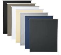 WOLTU Tenda a Rullo Interni Oscurante Klemmfix senza Fori 110 x 130 cm Carbone Nero, Tenda Avvolgibile Oscurante per Protezione Solare con Morsetti e Catene per Finestre e Porte