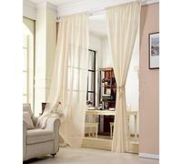 WOLTU Tenda Finestra Trasparente per Camera da Letto Voile 1 Pannello