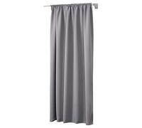 WOLTU Tenda Oscurante con Nastro per Binario, 135x225cm, Grigio Scuro