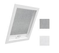 WOLTU Tenda Oscurante Portatile per Interni con Ventose, Tenda da Tetto senza Perforazione, Tenda Termica per Finestra da Tetto per Lucernario, Compatibile con finestre VELUX Y85/085, Grigio 96x100cm