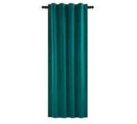 WOLTU Tenda Oscurante Tenda Termica Opaca in Velluto 300 g/m² per Soggiorno Camera da Letto 1 Pannello Verde Scuro 140x245 cm