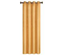 WOLTU Tende Oscuranti con Occhielli Tende Termiche Opache in Velluto 300 g/m² per Soggiorno Camera da Letto 1 Pannello Giallo Senape 140x225 cm