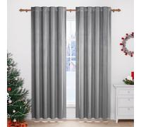 WOLTU Tende Oscuranti Tende Termiche Opache in Velluto 300 g/m² per Soggiorno Camera da Letto 2 Pannelli Beige 140x225 cm