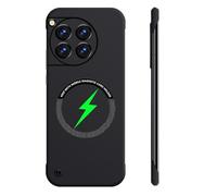 Woluki Custodia sottile senza cornice per OnePlus 13, compatibile con MagSafe, antiurto, anti-goccia, custodia rigida in policarbonato, copertura completa per obiettivo, con anello di aspirazione