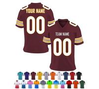 WolunLi Maglia da Calcio Personalizzata, Numero Nome Squadra Personalizzata, Tessuto Traspirante - Taglie Giovani e Adulti Colore 17