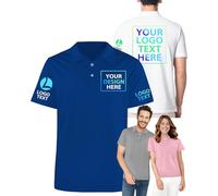WolunLi Polo Personalizzata con Logo e Nome - Maglia da Golf e Camicie Aziendali per Uomo/Donna all'Ingrosso