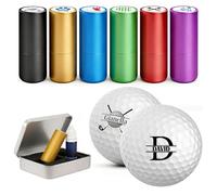 WolunLi Timbro personalizzato per palline da golf, con lettere, logo, iniziali o monogramma, 22 design a tema golf, regalo ideale per uomini, papà, marito