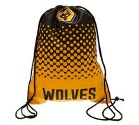 Wolverhampton Wanderers FC Fade - Sacca da palestra, Arancione, Nero, Taglia unica