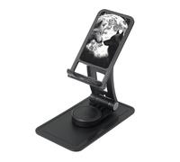 Wolves Love Under The Moon - Supporto per telefono da scrivania, girevole a 360°, pieghevole, per ufficio, casa, tablet regolabile in altezza, supporto portatile per cellulare e iPad