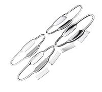 WOLWES Compatibile Con Jeep Per Compass 2th 2017 2018 2019 2020 8 Pezzi/set ABS Chrome Car Door Handle Protection Cover Pezzi Modificati Copri Maniglia Porta