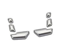 WOLWES Compatibile con Mercedes per Benz per Classe CLS W218 2012 2013 2014 2015 6pcs Pulsante Regolazione Memoria Seggiolino Auto Copertura Decorativa Adesivo Interno
