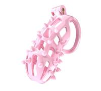 WOLWES Esercitatore per la Parte Inferiore delle Gambe Maschile in Resina Premium Rosa (Anello Piatto) A171 (A)