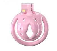 WOLWES Gabbia rovesciata concava inversa Multifunzionale in Resina Rosa per Esercizi Fitness Ultra Piccola con 5 Anelli A21 (01)