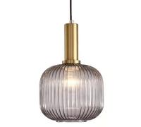 WOLWES Lampadari creativi in vetro a forma di lanterna, lampada a sospensione a risucchio con montaggio a incasso, lampada a sospensione in stile nordico, lampada a sospensione singola E27 VITE, app