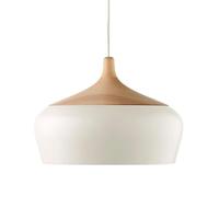 WOLWES Lampadario da incasso superiore, lampada a sospensione in metallo stile semplice, paralume creativo a forma di cappello, lampada a sospensione a testa singola con bocca di lumaca E27, apparecch