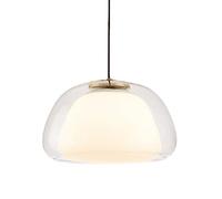 WOLWES Lampadario da incasso superiore, lampada a sospensione in vetro stile semplice, paralume a sospensione personalità creativa, lampada a sospensione singola a vite E27, apparecchi di illuminazion