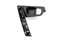 WOLWES per Qashqai 2008-2015 Maniglia Interna per Auto Pannello Interno per Porta Pull Trim Cover Nero Argento Fibra di Carbonio Auto Maniglia Sportello (Color : Black Base R)