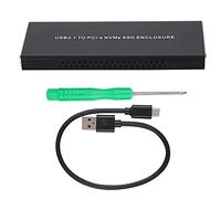 Womamaxsc Box per disco rigido portatile in metallo da M.2 NVME a USB 3.1, custodia SSD per tipo C, PCIE a USB C SSD con, trasferimento dati per PC laptop Pro Air