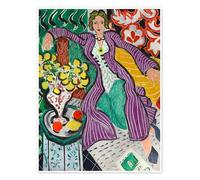 Woman in a Purple Coat, 1937 Poster di Henri Matisse 13 x 18 cm Colorato Quadri Decorazione per pareti