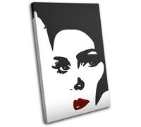 Woman Monocrome Fashion SINGLE TELA parete arte foto stampa