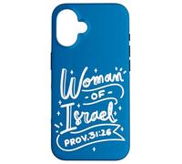 Woman Of Israel Prov 31:26 Jewish Cultural Pride Citazione Ebreo Custodia per iPhone 16