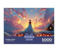 Woman Standing in Water 1000 Pezzi Cartone Robusto Puzzle Fruit Dress Goddess Sfida Unica Gioco Per Famiglie Puzzle Decorazioni Per La Casa 52x38cm/1000pcs