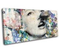 Woman Watercolour Illustration SINGLE TELA parete arte foto stampa