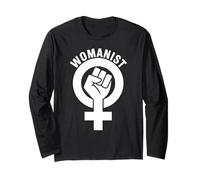Womanist Womans Diritti Uguaglianza Womyn Femminismo Salario Protesta Maglia a Manica