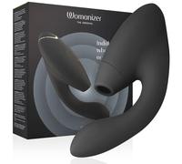 Womanizer Duo 2 stimolatore doppio nero con Pleasure Air e vibrazioni, Poids 0.732 Kg, Colore Bordeaux