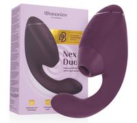 Womanizer Next Duo stimolatore clitoride e punto G Rosa Nebbia, Poids 0.652 Kg, Colore Bordeaux