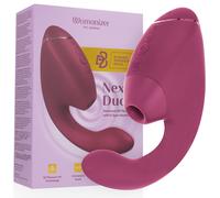 Womanizer Next Duo stimolatore clitoride e punto G Rosa Nebbia, Poids 0.660 Kg, Colore Bordeaux