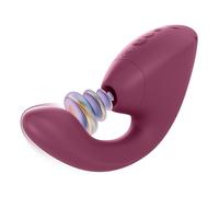 Womanizer Next Duo Vibratore Rabbit per Donna con 14 Modalità di Vibrazione e Aspirazione | Doppio Motore per Stimolazione del Clitoride e del Punto G | Sex Toy Silenzioso in Silicone | Rosa