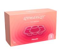 Womanizer Premium Eco - set 3 coprisucchierine di ricambio rosa - L