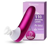 Womanizer Pro Succhia Clitoride Giocattolo per adulti | Vibratore per Donne & Coppie | Stimolatore Clitorideo 11 Velocità di Aspirazione | Massaggiatore Impermeabile per Stimolazione Intima | Rosa