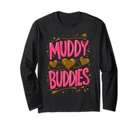 Woman's Buddies Mudding Princess Running Team Mud Run Maglia a Manica