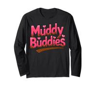 Woman's Buddies Mudding Princess Running Team Mud Run Maglia a Manica