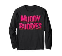 Womans Buddies Muddy Mud Run Mudding Running Ragazze Team ATV Maglia a Manica