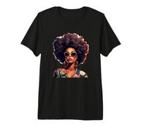 Woman's Girls Black Queen Magic, Abstract Black Girl Magic Maglietta Premium