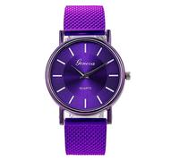Woman's Life Orologio al quarzo di fascia alta in vetro distinto blu Orologio da polso da donna Casse per orologio da polso per uomo, E, misura unica