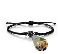 WOMB Braccialetto con Foto Proiettata Bracciale Uomo Personalizzato Bracciale con Foto Dentro Bracciale Personalizzato Uomo Bracciale Donna Personalizzato (Style 11,One Size)